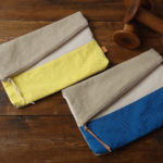 倉敷帆布二つ折りクラッチバッグ