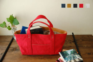 倉敷帆布　横長トートバッグ