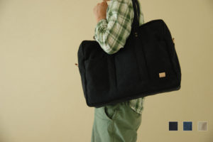 A3サイズ対応 大容量 倉敷帆布　多ポケット ボストンバッグ