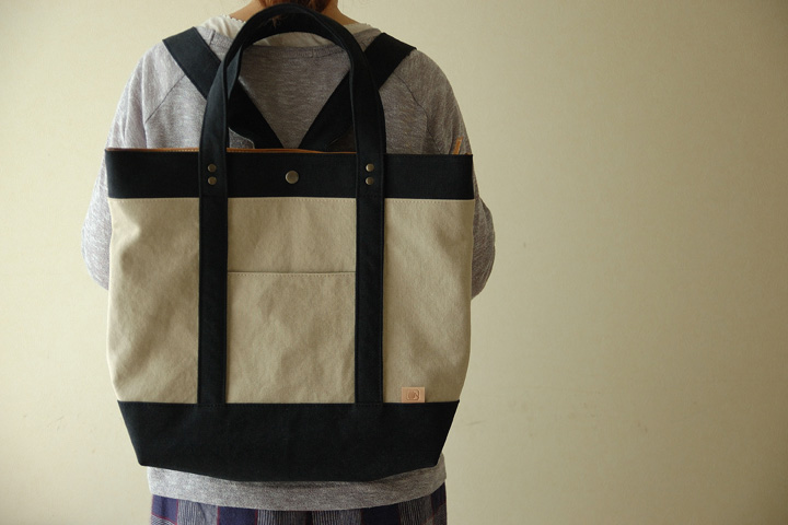 倉敷帆布トート型リュック